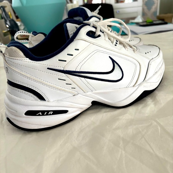 Nike White Metallic Silver Air Monarch IV Classic Shoe415445-1002 Size 10 main image 10